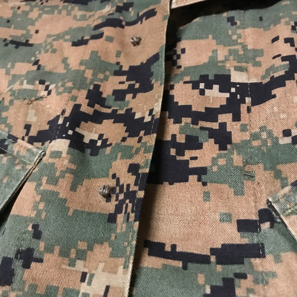 USMC MARPAT Woodland Digital Camo Utility Blouse Jacket Coachys Medium Regular - Picture 3 of 4